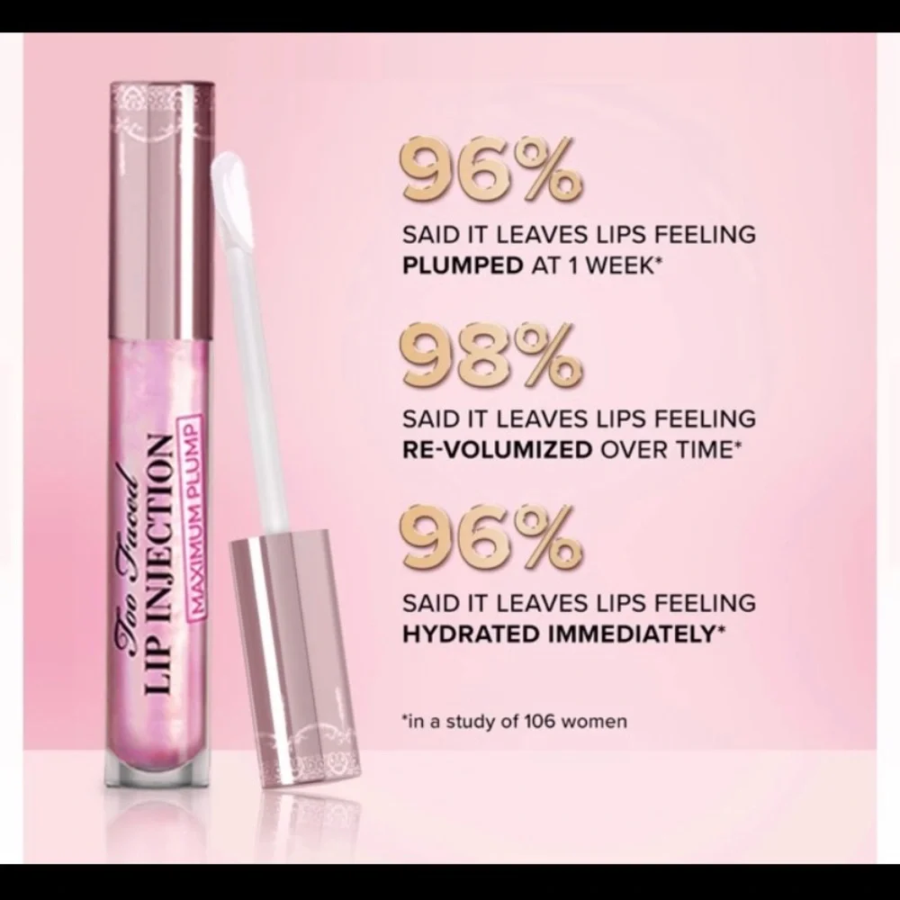 Realher Moisturizing lipstick & too faced lip injection